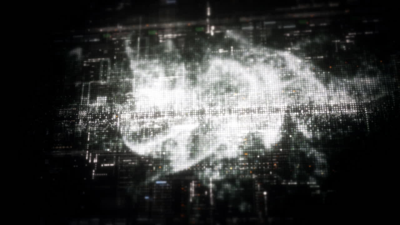 Abstract particle motion with vibrant colors, digital flowing particles, VR, futuristic sci-fi, tech innovation, and immersive cyber space background