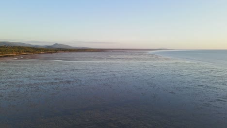 Tidal-Flats-And-Seascape-At-The-Coast-Of-Clairview-Town-In-Isaac-Region,-QLD,-Australia