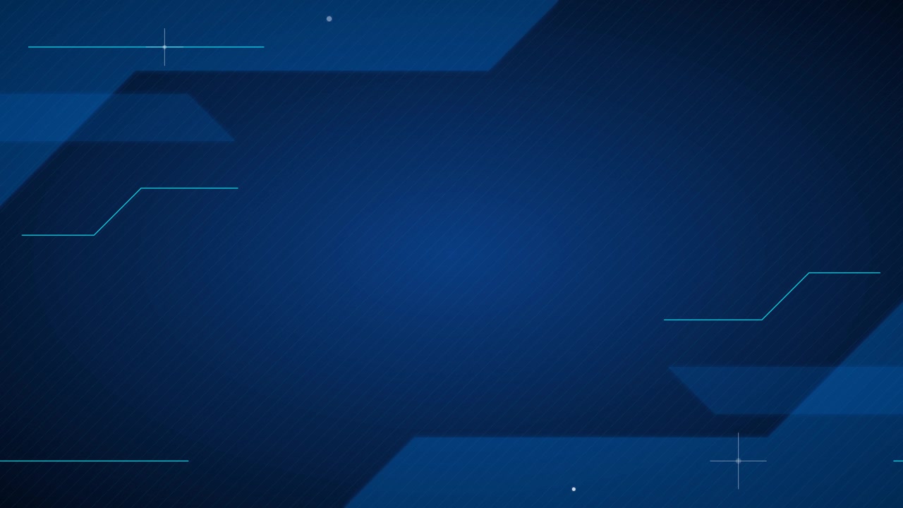 Abstract Blue Technology Background with Geometric Shapes and Lines