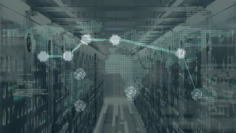 animation of network of connections