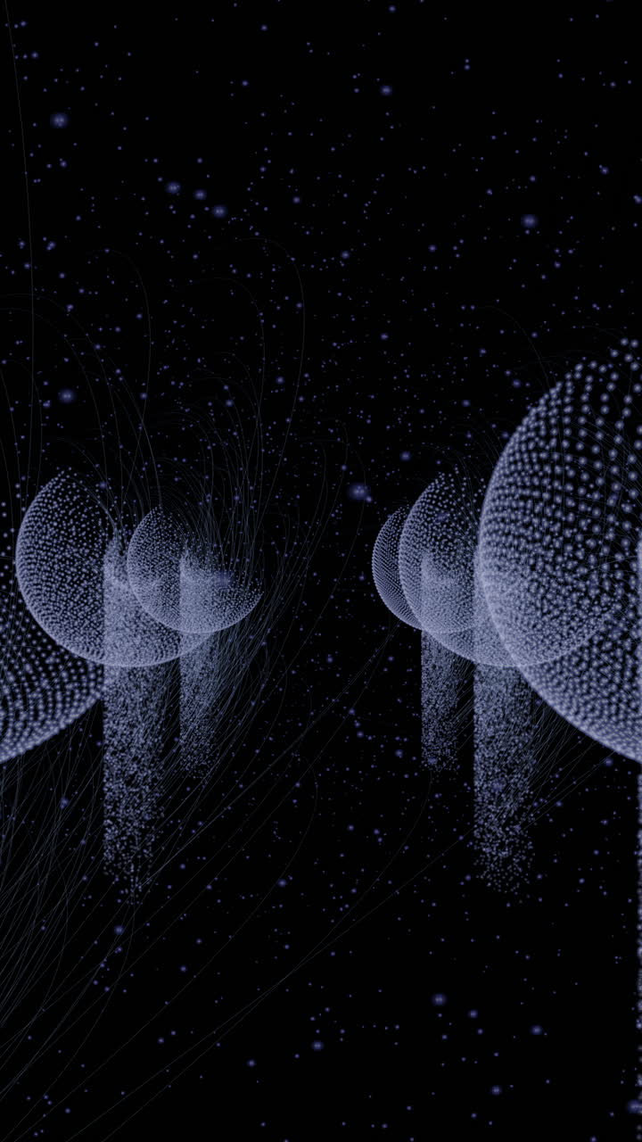 Digital landscape of illuminated paths moving through darkness. Science fiction environment suited for data, security, and computing themes
