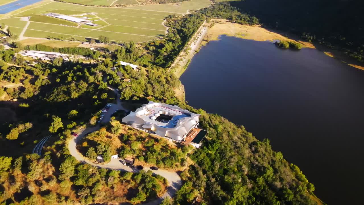 vik hote, millahue, 칠레의 공중 샷