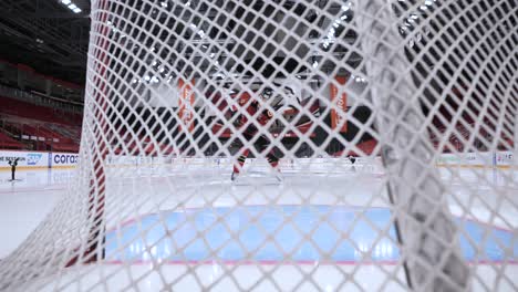 hockey game in arena