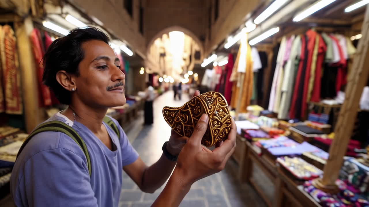 Traditional Market in the Middle East