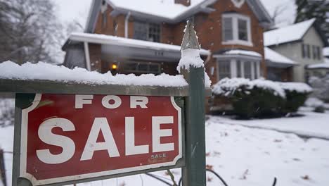 house for sale in winter