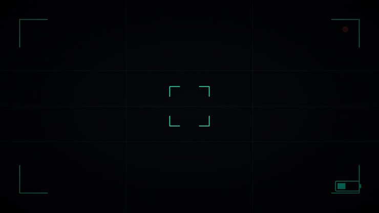 Digital Camera Viewfinder Overlay with Recording Indicator
