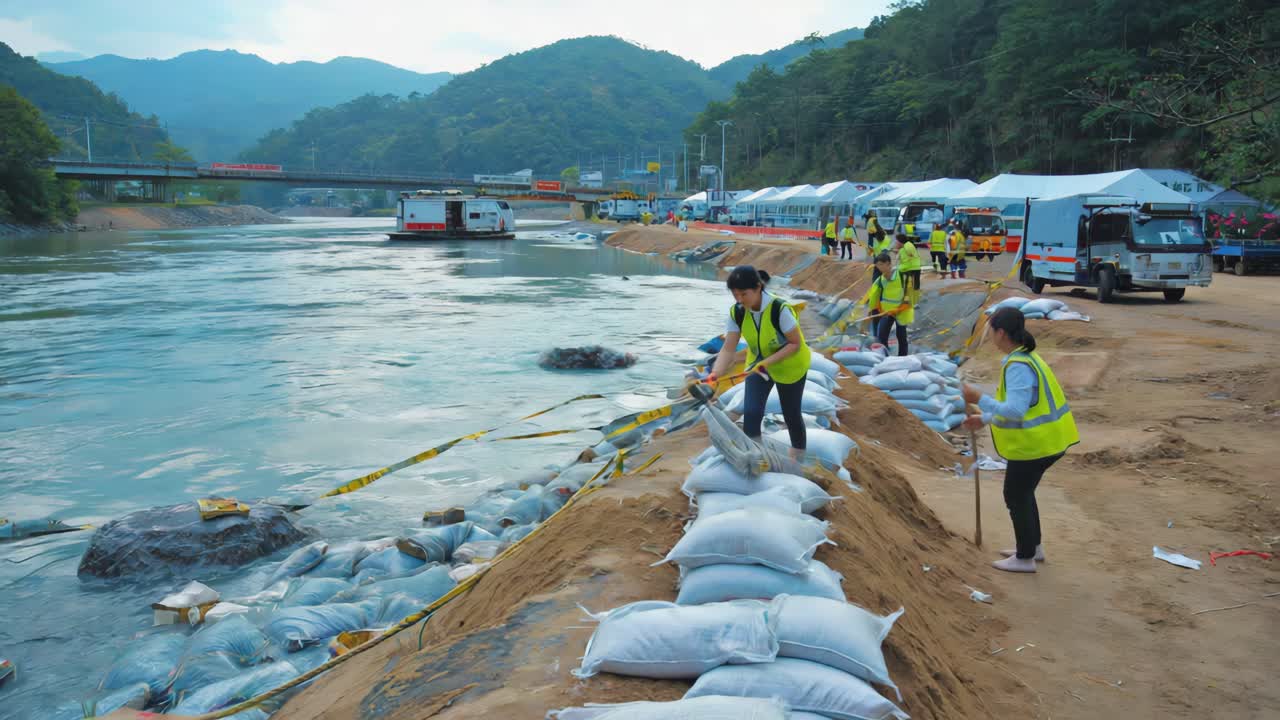 Flood Protection with Sandbags