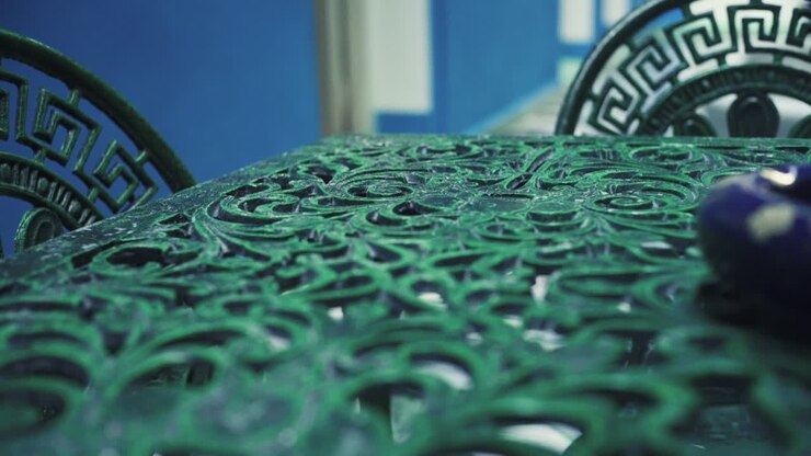 Close-up of a typical cuban table