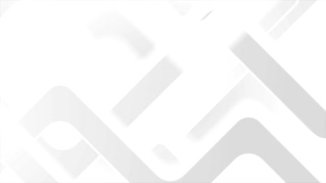 animación de video de tecnología geométrica abstracta de color gris blanco