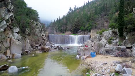 Luftaufnahme-Des-Lebensweges-Xanthi,-Wandern-Griechenland