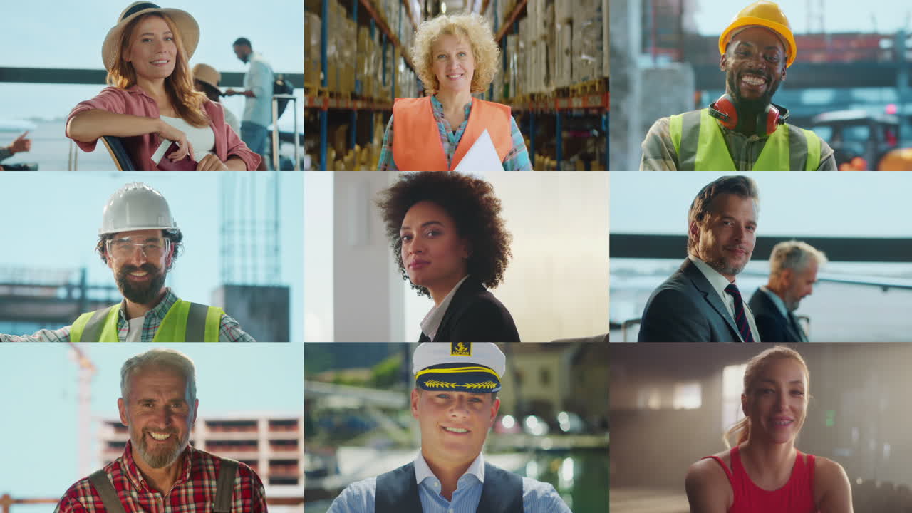 Diverse Occupations: A Collage of Professionals