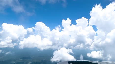 shot-of-airplane-landing-in-Yucatan-forest