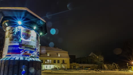 timelapse deslizante del castillo de cesis en letonia