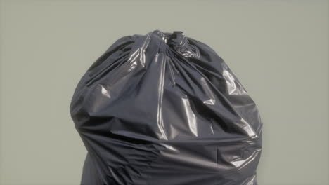 close up of a plastic bag for trash waste