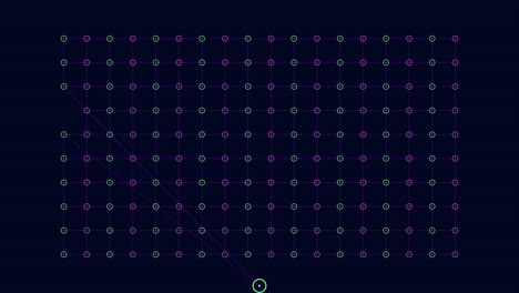 Symmetrical-dot-grid-pattern-on-dark-background