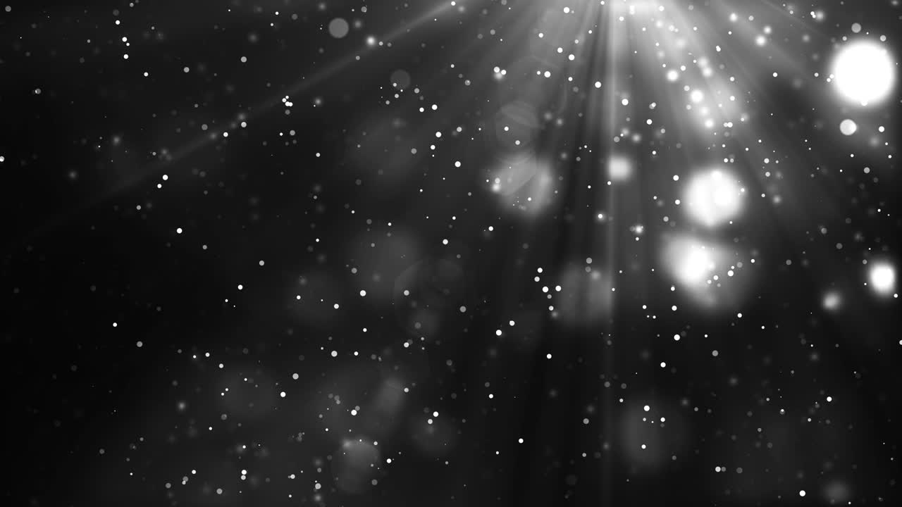 bokeh grigio con raggi di luce sfondo di animazione astratta. video 4k loopa-able.