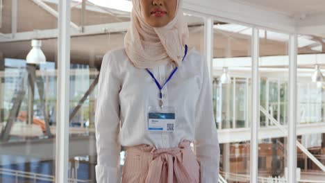 portrait of a young woman at a business conference