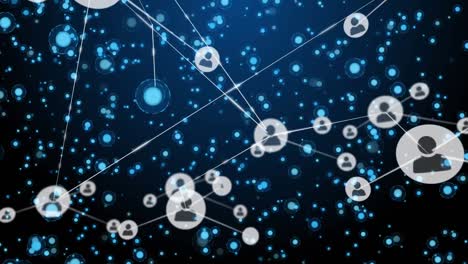 Animation-of-connections-over-dots-on-navy-background