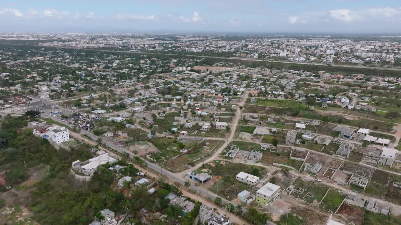 Vista drone di Brisas del Este, un quartiere della Repubblica Dominicana.