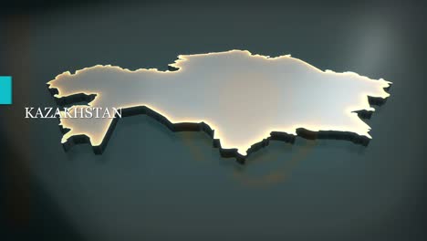 3d animated map of kazakhstan