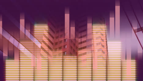 Music-equalizer-with-purple-and-pink-ray-backdrop-