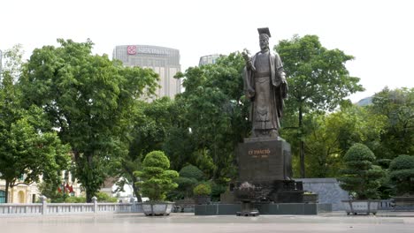 Escultura-De-Bronce-Del-Emperador-Ly-Thai-To,-Fundador-De-La-Dinastía-Ly-De-Vietnam.