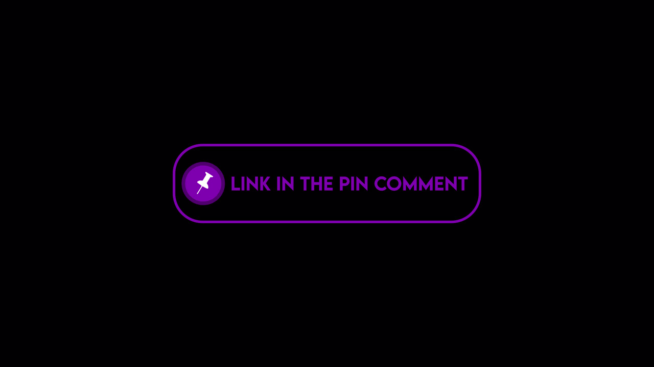 Animated Pin Icon and 'Link in the Pin Comment' Button