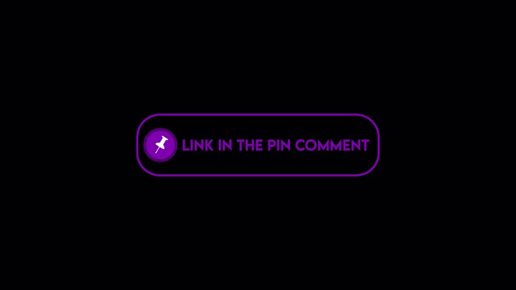 Animated Pin Icon and 'Link in the Pin Comment' Button