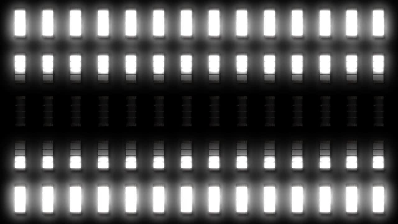 Bright LED Light Grid Pattern