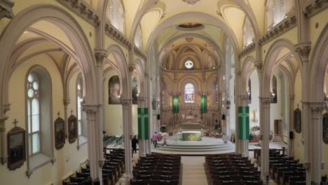 view from the balcony of the beautiful sanctuary architecture of the st