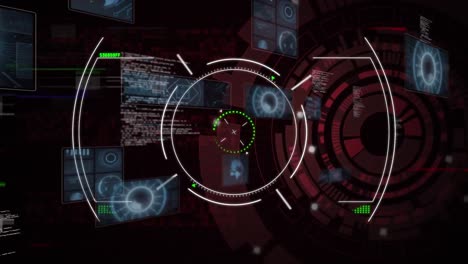 animation of processing circle in animation in animation composition with rotating in processing dat