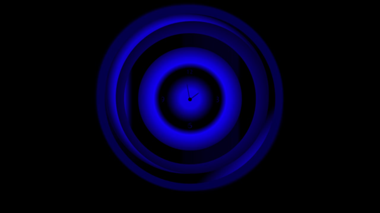 color azul cuenta atrás vídeo de animación de movimiento