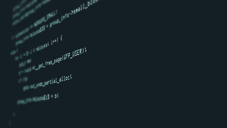 filmati di codice di programmazione astratto background tecnologico per lo sviluppatore di software e concetto di script per computer