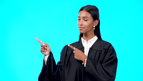 Portrait-mockup-or-woman-lawyer-pointing-in-studio