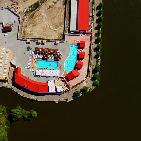 luxury hotel with swimming pool