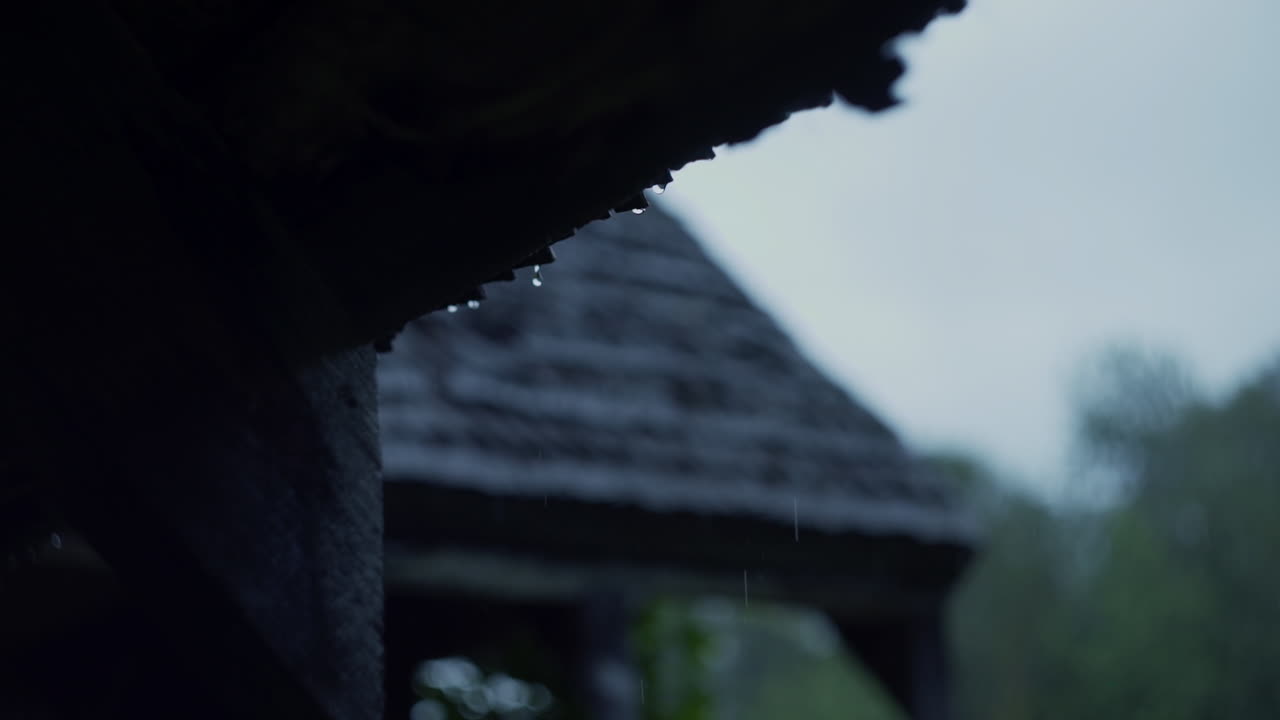 Rain Dripping from a Roof