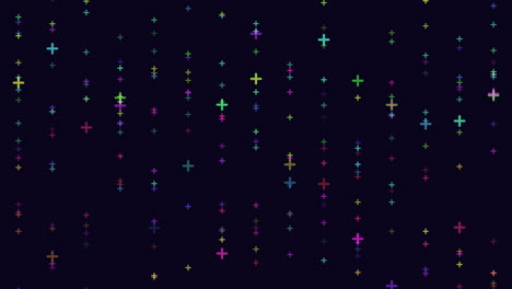 Cosmic-Cross-Bunte-Sterne-Auf-Schwarzem-Hintergrund