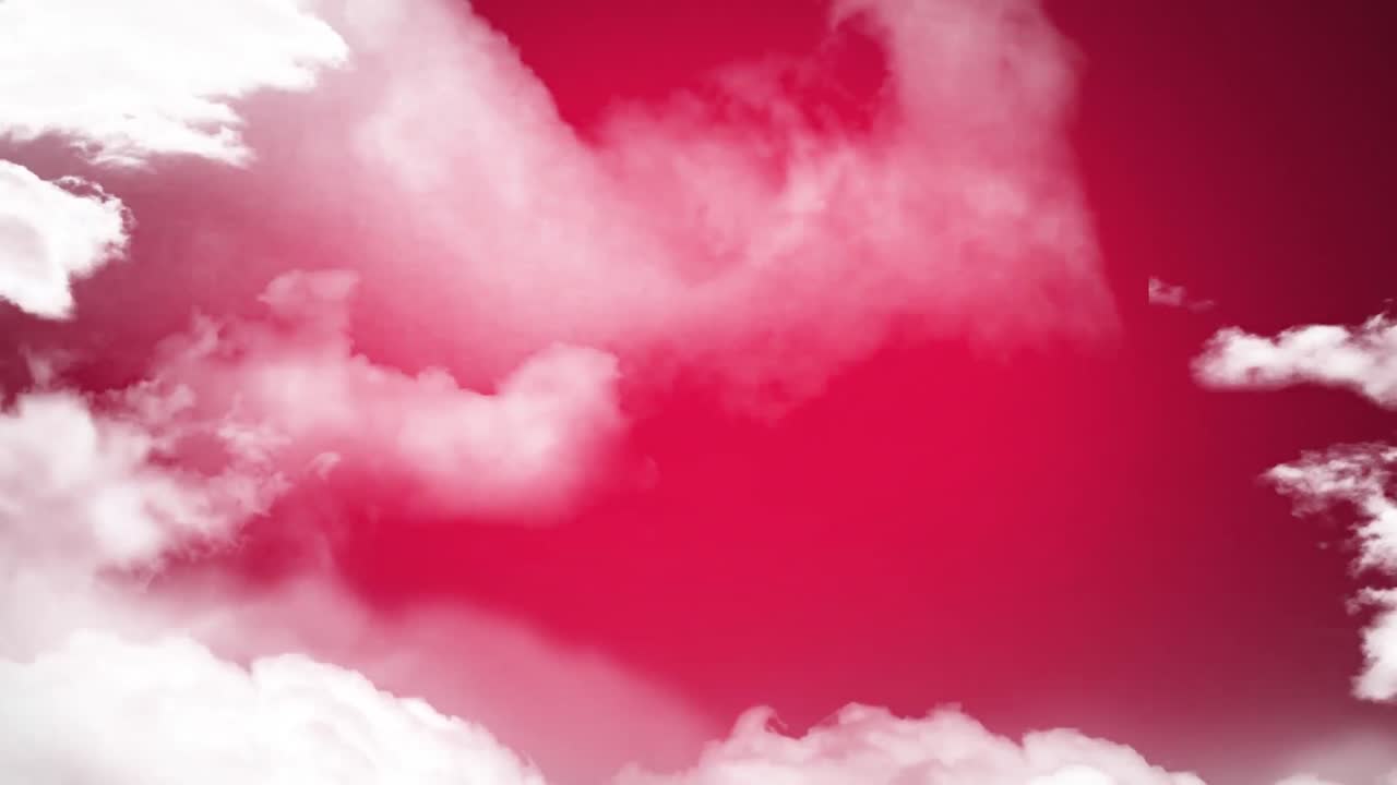 relámpagos rosados y nubes
