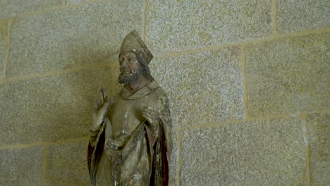 saint interior of the monastery of santo estevo de ribas de sil, nogueira de ramuin, ourense, galicia, spain