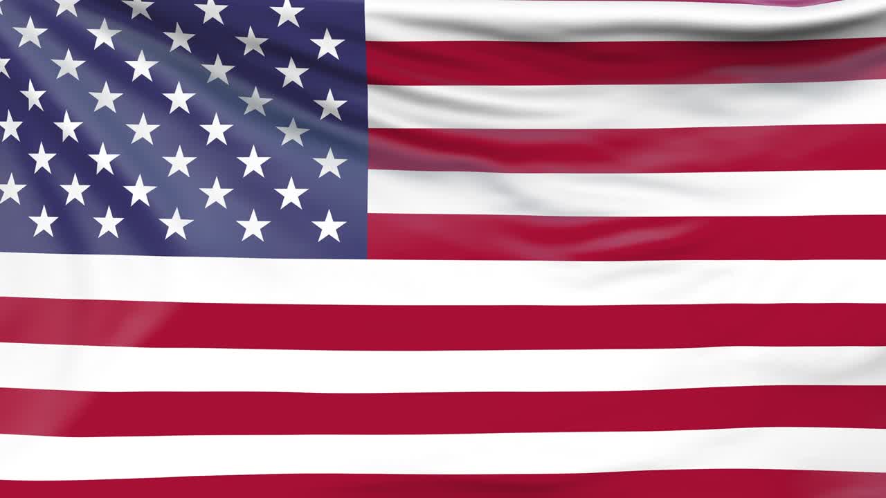 American flag background. USA flag. 3d United States American Flag Slow Motion. US American Flag Waving Seamless Loop. Suitable for news, July 4 Independence Day, politics show, Presidents Day