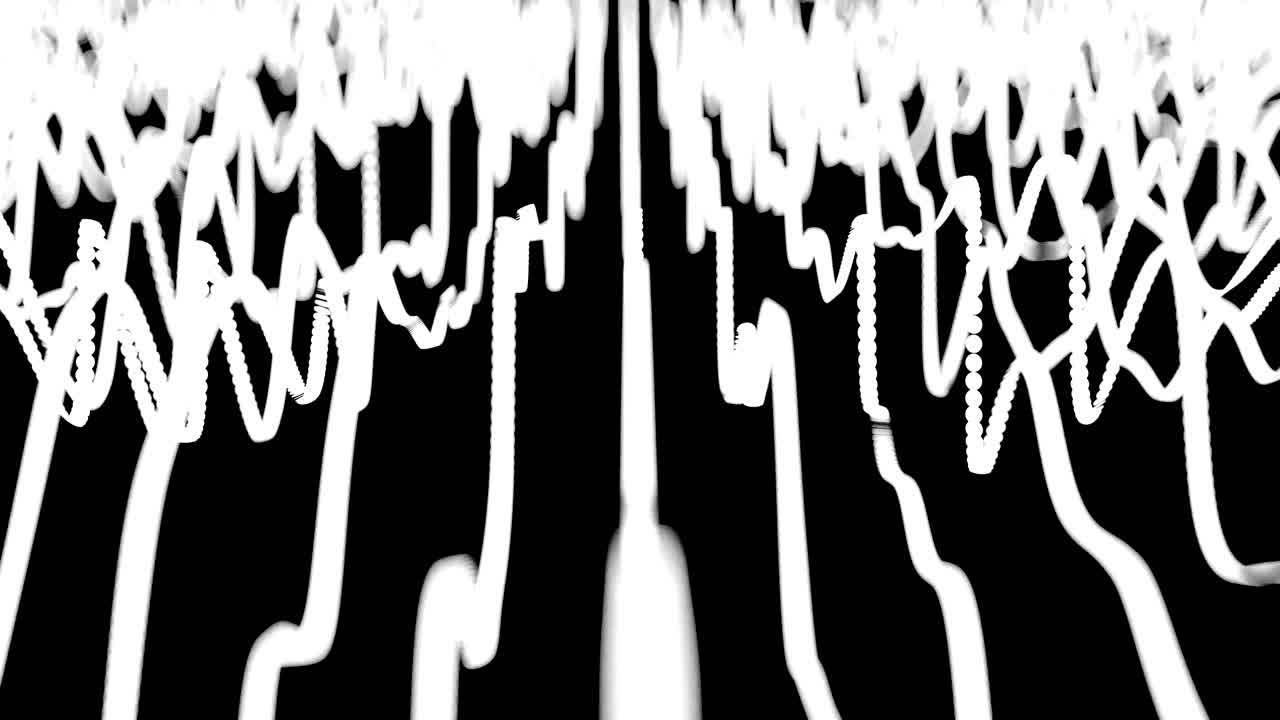 4k 추상적인 파동선