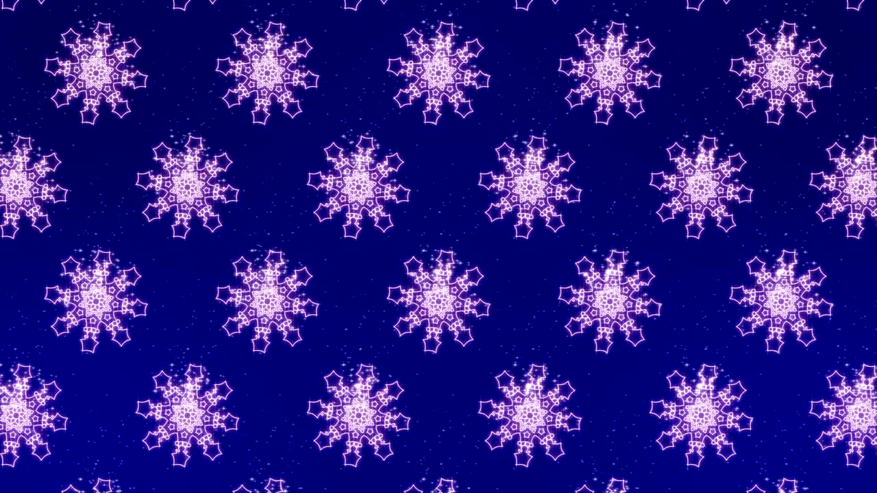 4K Snowflake Down Loop Background