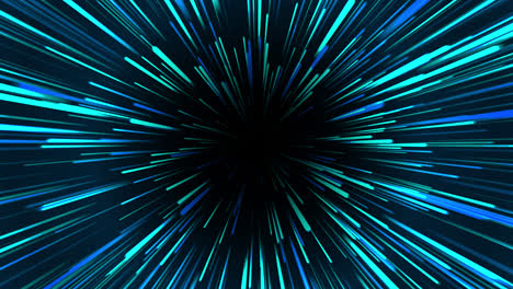 abstract blue hyperspace light streaks