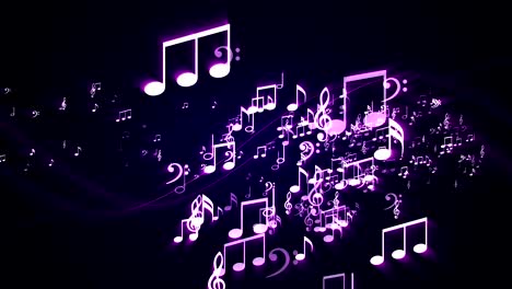 музыкальные ноты фоновый случайный, анимация