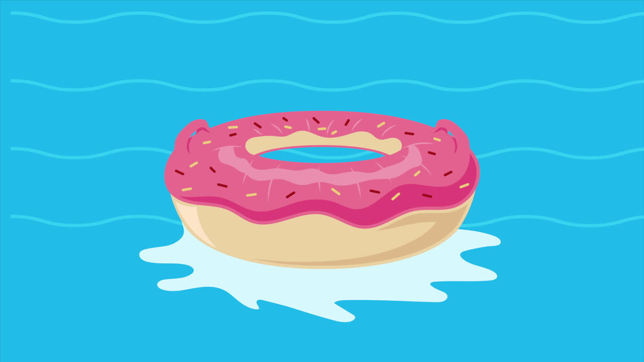 summer vacations float accessory animation