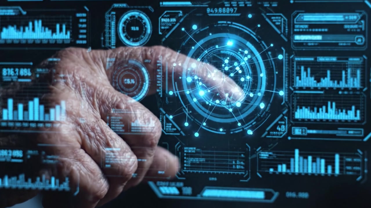 The Intersection of Time and Technology: A Journey from Age-Old Wisdom to Cutting-Edge Data Visualization in a Single Frame of Transformation
