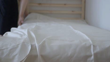 Making the bed