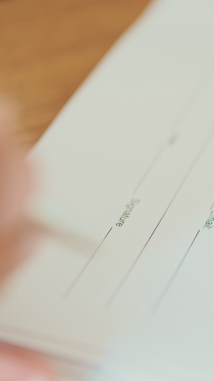 Signing a document