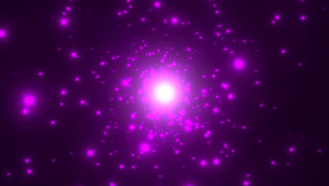 cinematic purple stars fields and fly glitters in galaxy 2