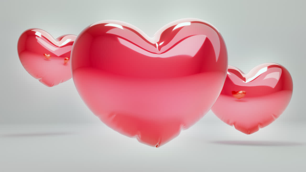 Red Balloon Hearts